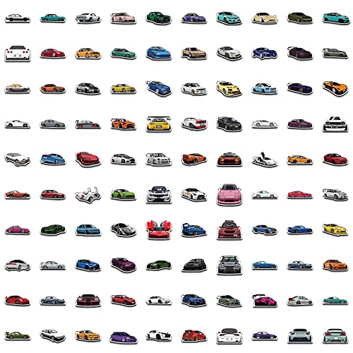 100Pcs Jdm Racing Car Stickers - Waterproof Cars Vinyl Vsco Stickers For Kids, Laptop ,Hydroflask, Water Bottles, Kids Helmets,Computer Cars Decal Stickers Packs(Jdm 100Pcs) #TOP1