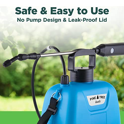 Pine Tree Tools 1.3 Gallon Electric Garden Sprayer - Battery Sprayer, Weed Sprayer, Electric Sprayer, Battery Powered Sprayer, Yard Sprayer, Weed Killer Sprayer With Wand - Sprayers In Lawn And Garden #TOP2