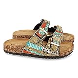 sandalias hippies de cuero Con suela Bio de 2cm de espesor