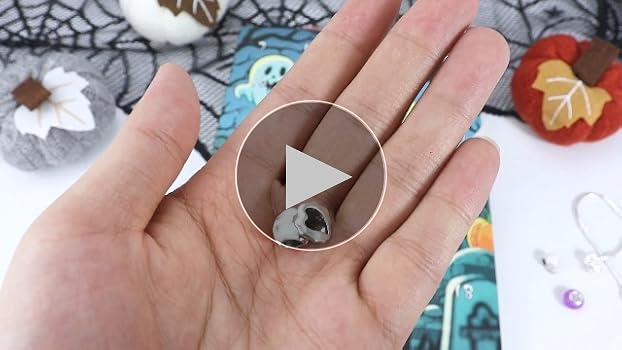 2025 Advent Calendar Halloween 24 Day Countdown Calendar With DIY Glow In The Dark & Cat's Eye Beaded Bracelet, Surprise Halloween Christmas Jewelry Gift For Kids Girls Daughter Niece Granddaughter