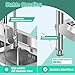 SNKOURIN Freestanding Double Bowl Stainless Steel Utility Sink - 47.24*17.72*31.89 inches - Industrial Style - Brushed & Polished - 201 Stainless Steel - 881.85 lbs Capacity