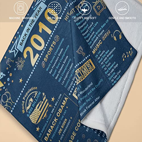 13Th Birthday Gifts For Girls, Boys 13Th Birthday Gift Ideas, 13 Year Old Boy Gift Ideas Throw Blanket 50"X60", The 13Th Gift, 13Th Wedding, Happy 13Th Birthday Back In 2010 Blankets #TOP2