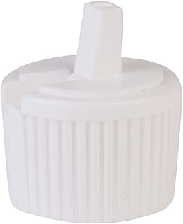 Consolidated Plastics 41241 White Flip Top Dispensing Cap, 24 mm, 24-400 Finish, 12 Piece - coolthings.us