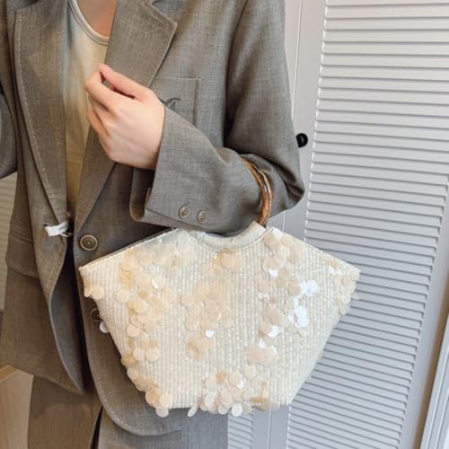 Sac de plage bohème à sequins pour les vacances d'été - 6