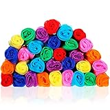 Regalo atractivo y hermoso: se recomienda lavar la bufanda cuadrada de baile en agua fría a mano, colocarla plana y colgarla para que se seque para evitar dañarla, encogerla o decolorarla; Son regalos maravillosos para familiares, amigos, estudiantes, alumnos, también es una decoración ideal para jugar