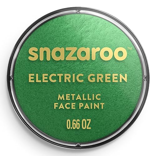 SNAZAROO PINTURA FACIAL Y CORPORAL METALIZADA 18ML VERDE ELÉCTRICO