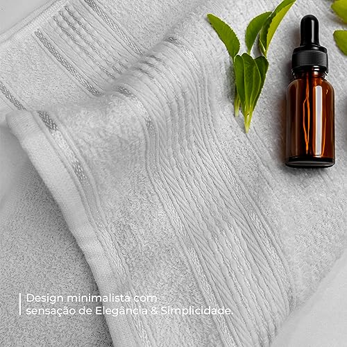 Toalha De Banho Algodão Básica - 130x68cm (Branco)