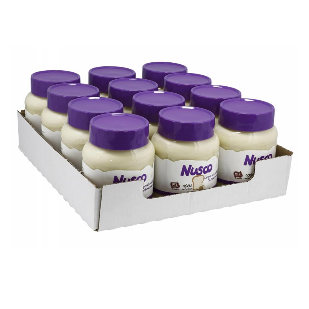 Nusco Creme mit weißer Schokolade 400 gramm x 12 STÜCK