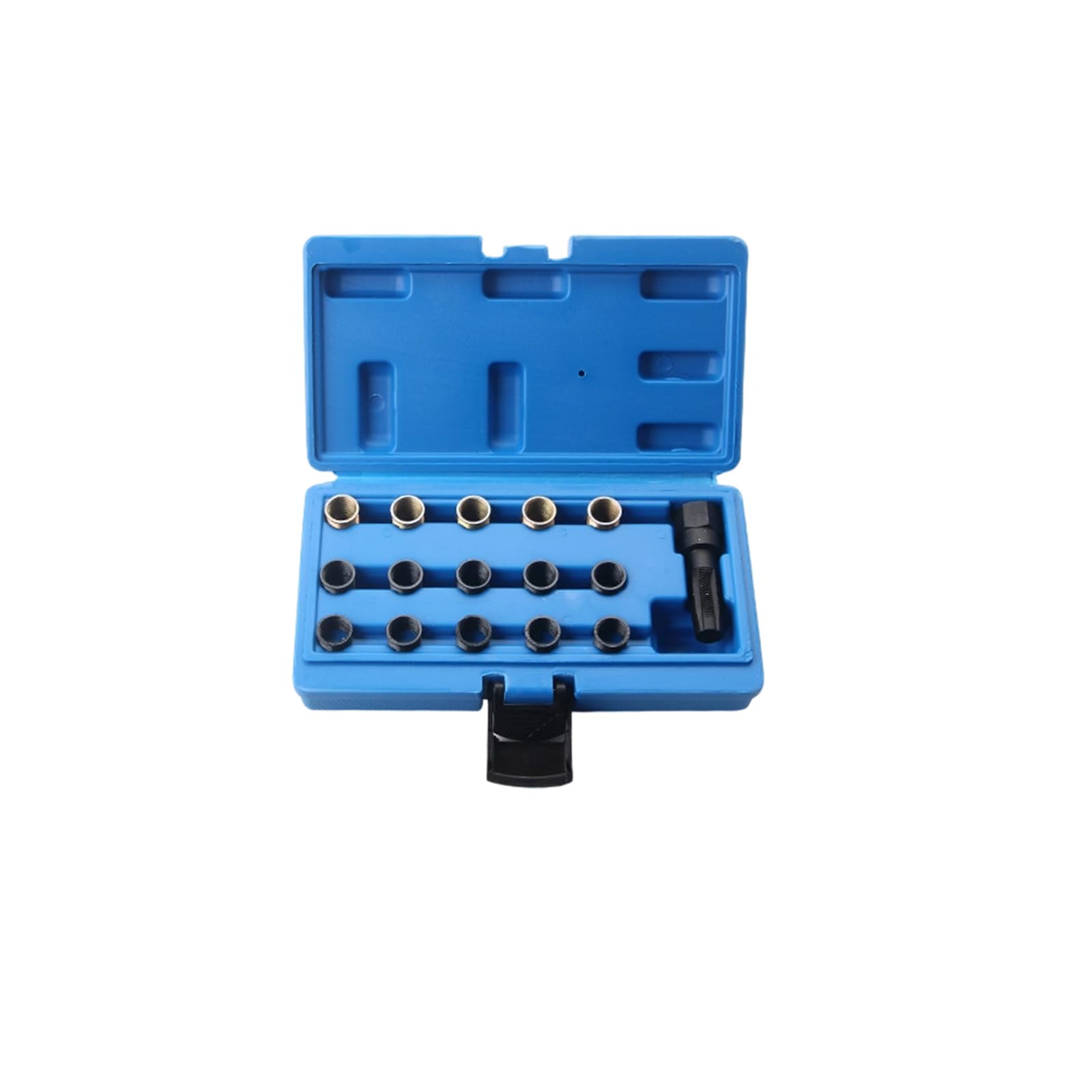 Professional Plug Hole Restorer Set Carbon Steel Tap, Portable Case, All Automotive Models Thread Restorer Tap and Die Set