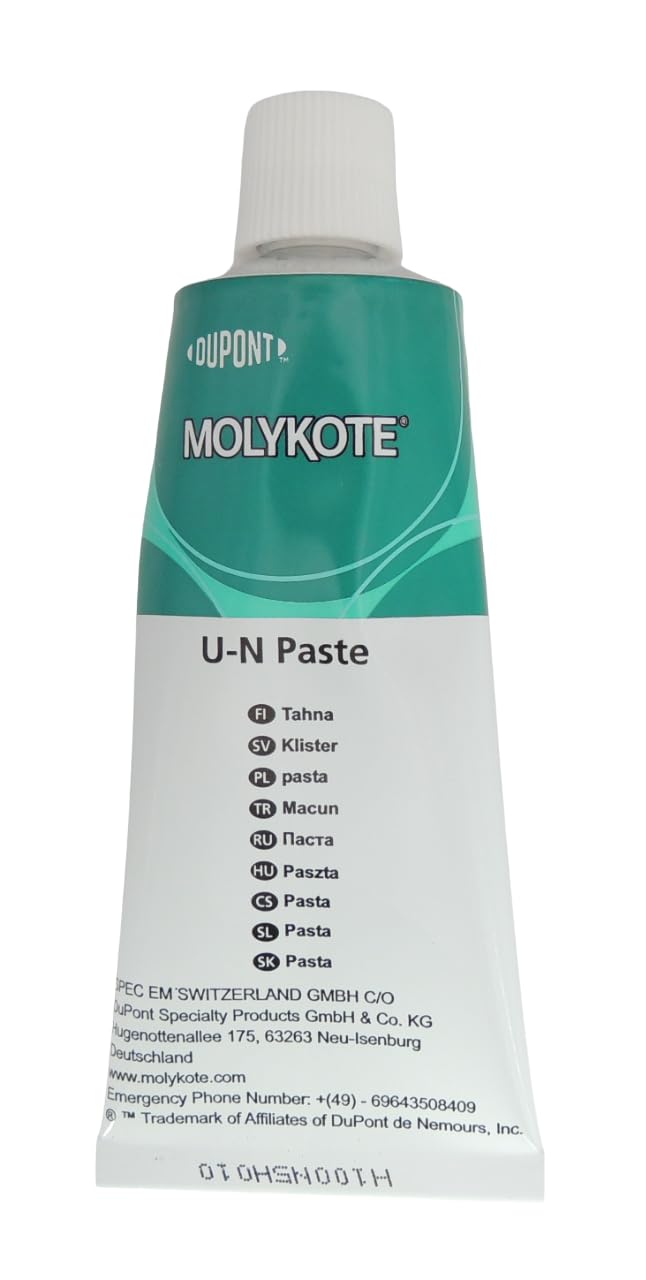 Molykote U-N Paste - Pasta anti-grippante e lubrificante solido con base di olio sintetico - tubo 50 g