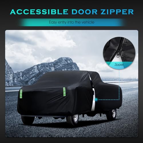 Bâche de protection camionnette imperméable extérieur intégrale taille T5 toutes saisons - 6