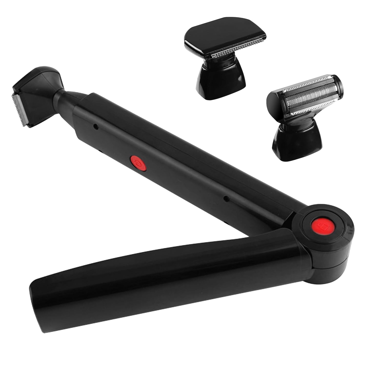 FERRISA Back Shaver for Men, Mens Back Shaver - Effortless Body Grooming, Men's Electric Back Shaver with 2 Shock Absorber Flex Heads, Back Shaver with Facial Razor & 10 Blades