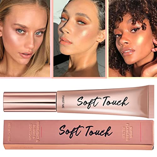 Palillo iluminador | maquillaje líquido cosmético mejillas para resaltar, crema maquillaje duradera maquillaje para fiesta Teksome - imagen 6