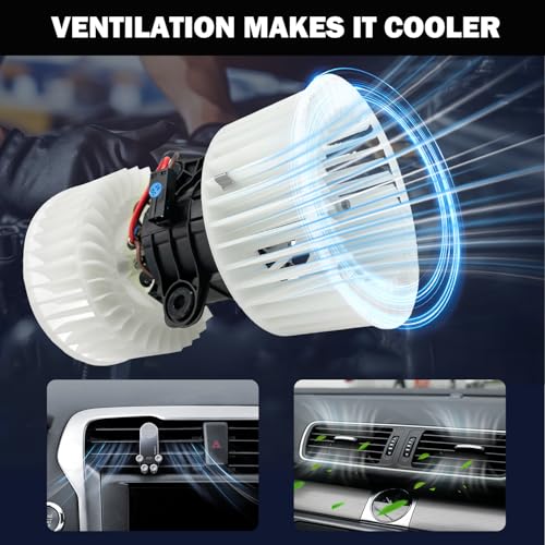 Image of 700279 AC Heater Blower Motor Fan Assembly Fit for BMW 525i 2001-2003 ，528i 2000 530i 2001-2003， 540i 2000-2003 ，m5 2001-2003，x5 2001-2006 64118385558, BM3126104