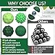 Magnetische Fidget Toys, 8 Stück Magnetkugeln Stressball Silikon Sensorik Spielzeug, Magnetische Anziehungskraft Stress Bälle mit Silikonhülle, Sensory Toy, Anti-Stress Fidget Toys für Angst (Grün)