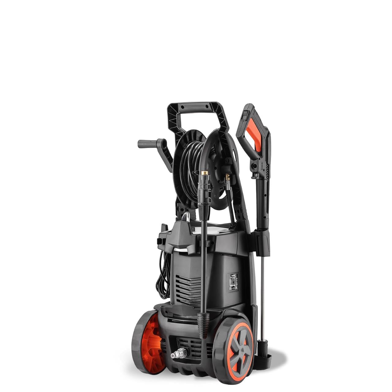 FUXTEC Hidrolimpiadora FX-HDR2200, presión de 170 Bar, caudal de 450 l/h, 2200 W, Manguera de 7 m, Tanque de detergente Integrado