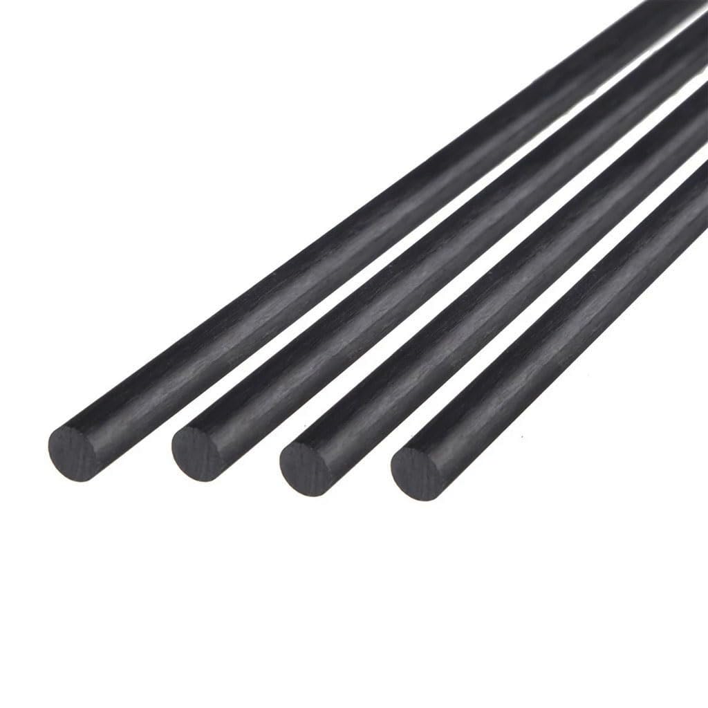 5pcs 1000mm Carbon Fiber Rod, Diameter 0.5mm 1mm 2 2.5 3 4 5 6 7 8mm Solid Carbon Rod For Toy Model Aircraft Kites (Size : 2mm)