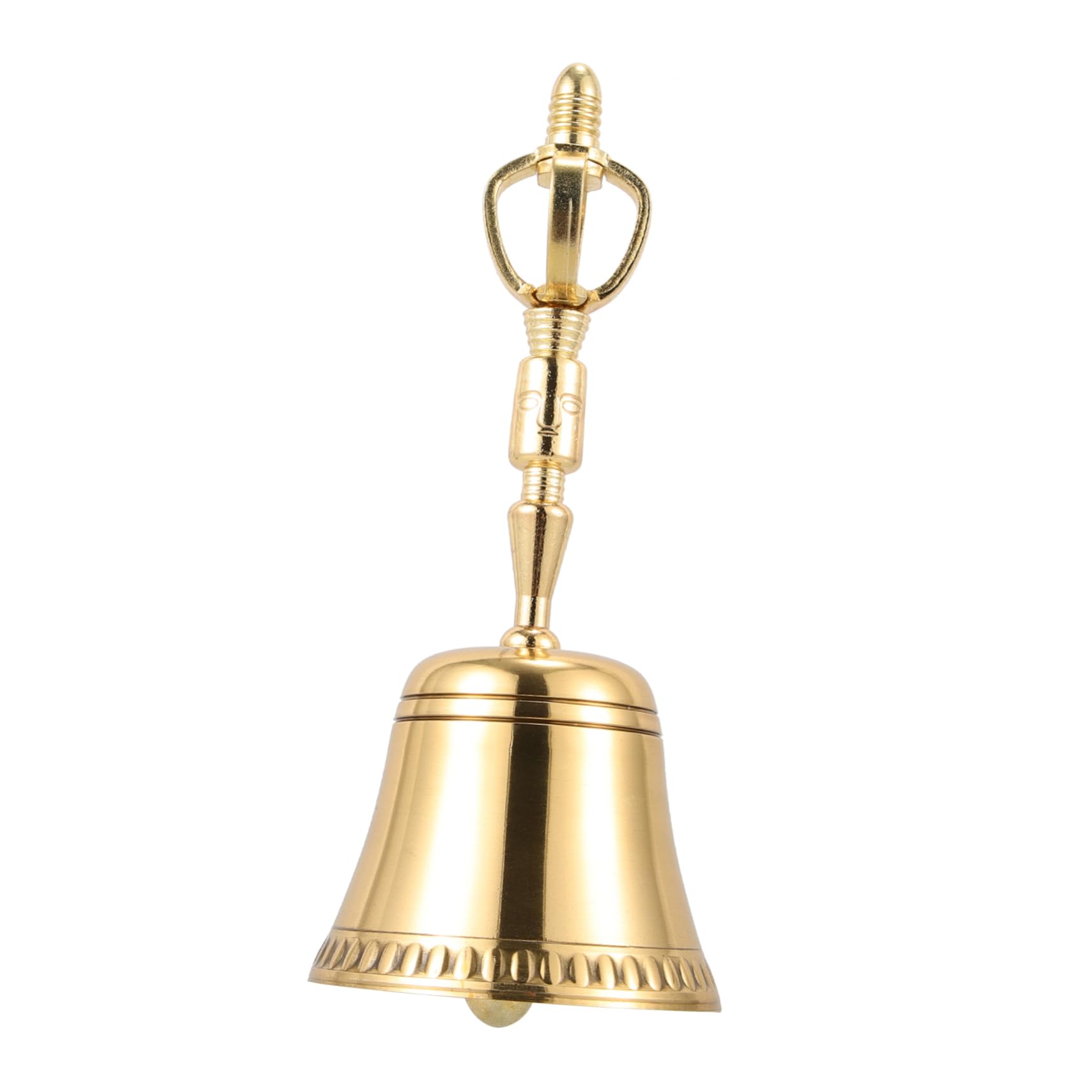 ibasenice 2pezzi Campana Tibetana Rame Per Meditazione e Preghiera Strumento Delicato Per Buddismo Decorazione Elegante Per Casa e Templi Design Unico e Suono Rilassante
