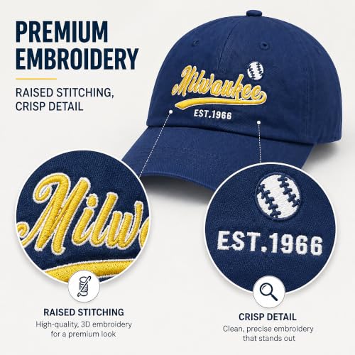 Image of Cap Hat Classic Vintage Embroidered Hat Cap for Men Women Teenager Cap Adjustable