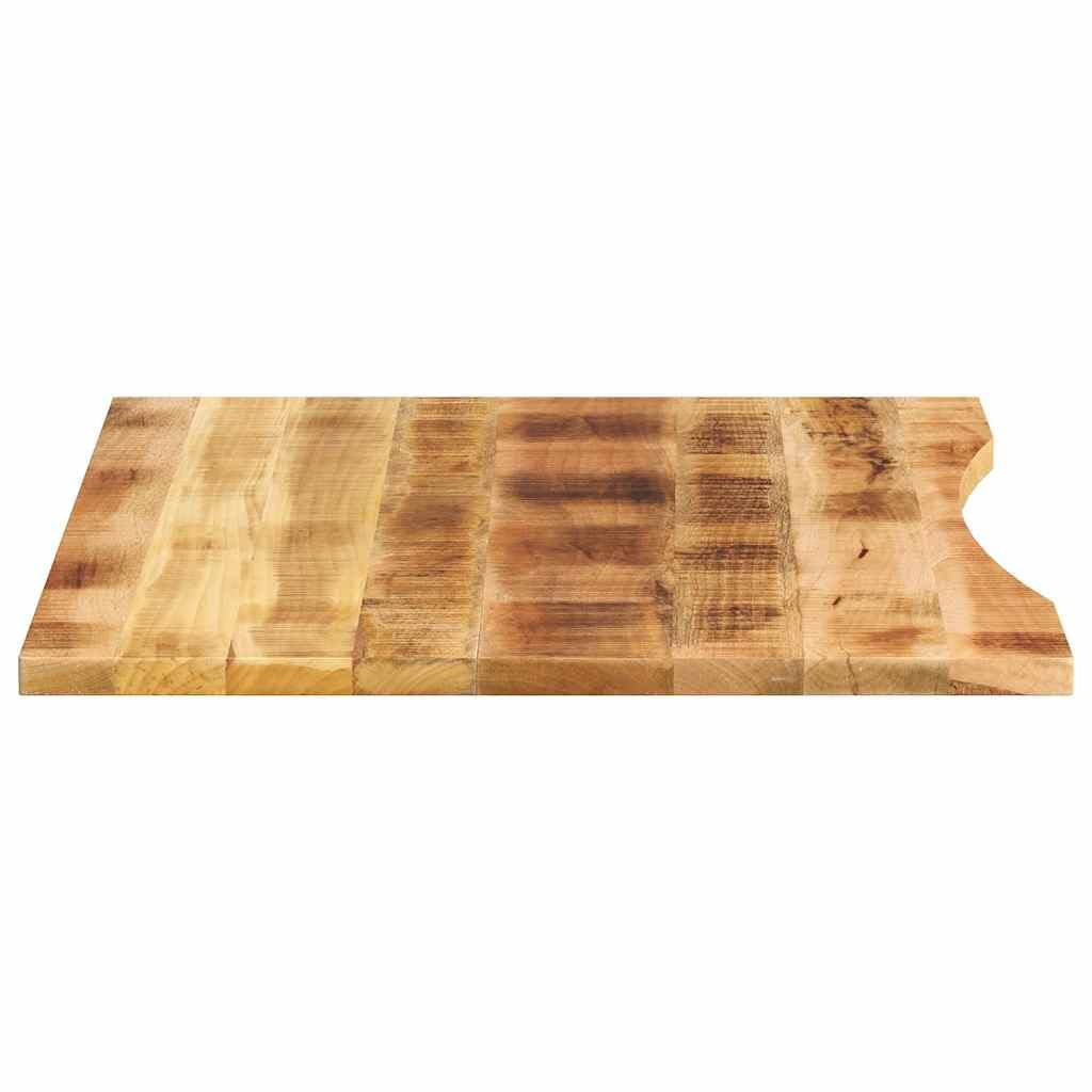 Tischplatte Rechteckig 100x80x2,5 Cm – Massiv-Altholz (Teak, Mango, Kiefer, Buche) – Rustikal, Recycelt