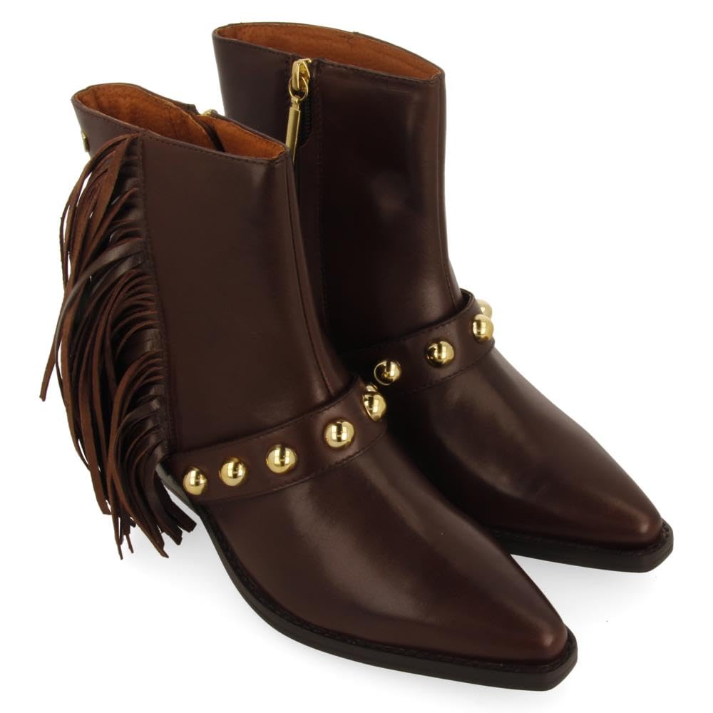 GIOSEPPO Botines TACÓN Piel Flecos Y TACHAS Clarksville
