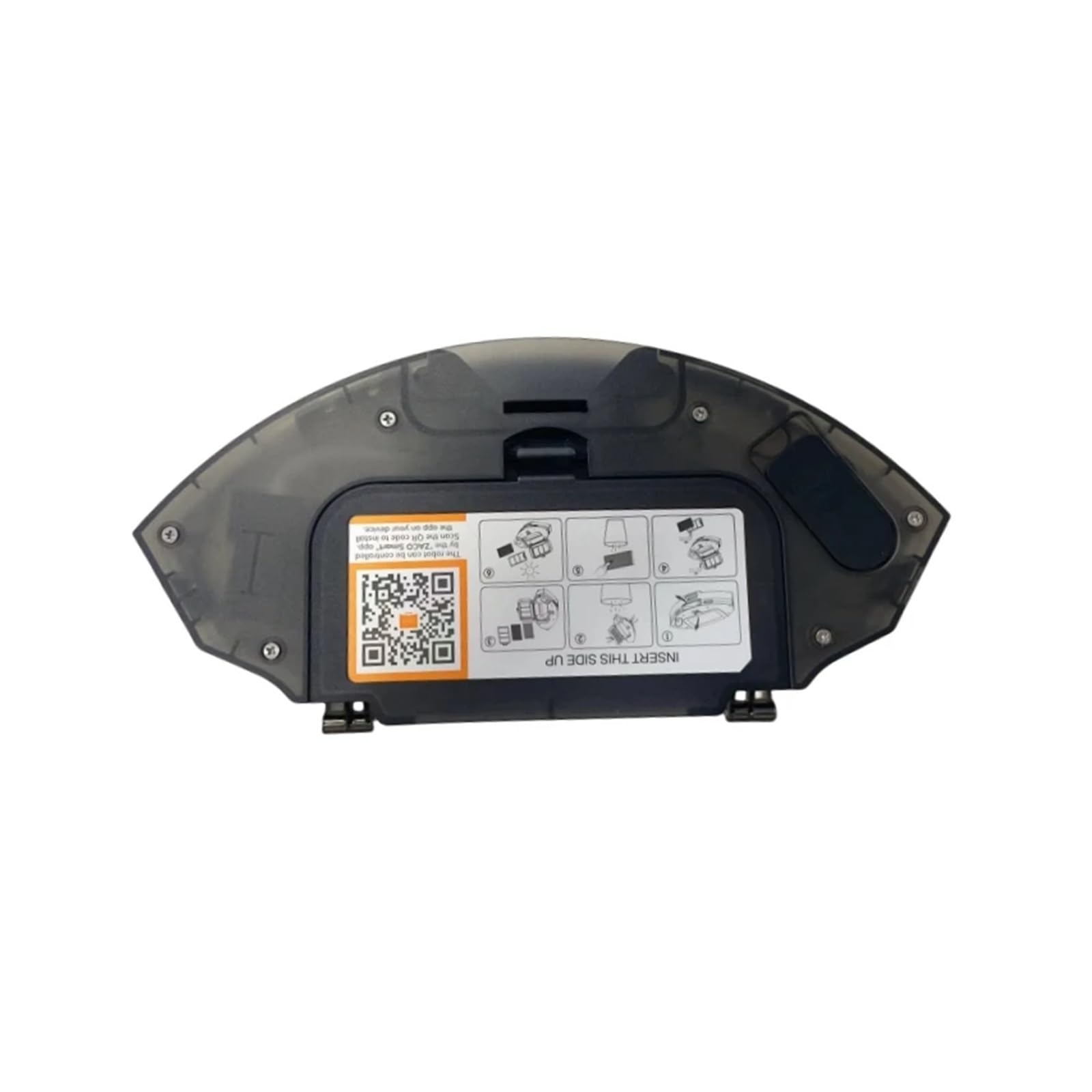 ARPZPPSK Tank Garbage T10S Water Tank Dust Bin 2 In 1 ，Compatible For ILIFE ，T10S Robot Vacuum Cleaner Spare Parts Accessories Replacement