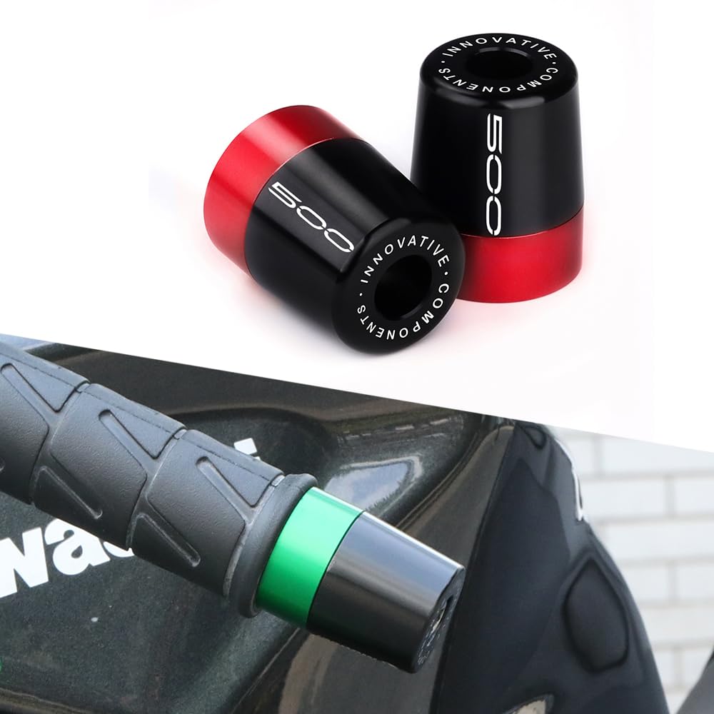Modeer Estremità manubrio moto compatibile con Z500 / Z500 SE 2024 2025 tutti gli anni moto CNC manubrio Plug Balance Pad z500 accessori