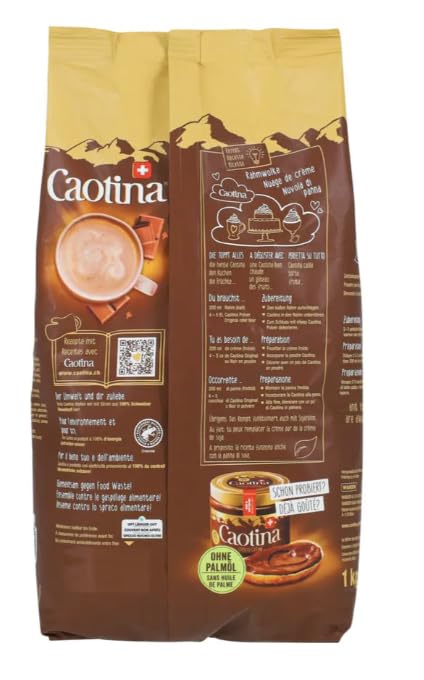 Poudre de chocolat chaud Caotina Original 1000gr (1000, Original)