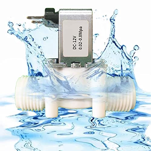 2 Stück Wasserventil 12V DC, Magnetventil 12V NC, Elektromagnetisches Ventil G1/2\ für Wasserversorgung, Außengewinde g1/2, Druckwassereinlass, Magnetventil für Wassereinlass