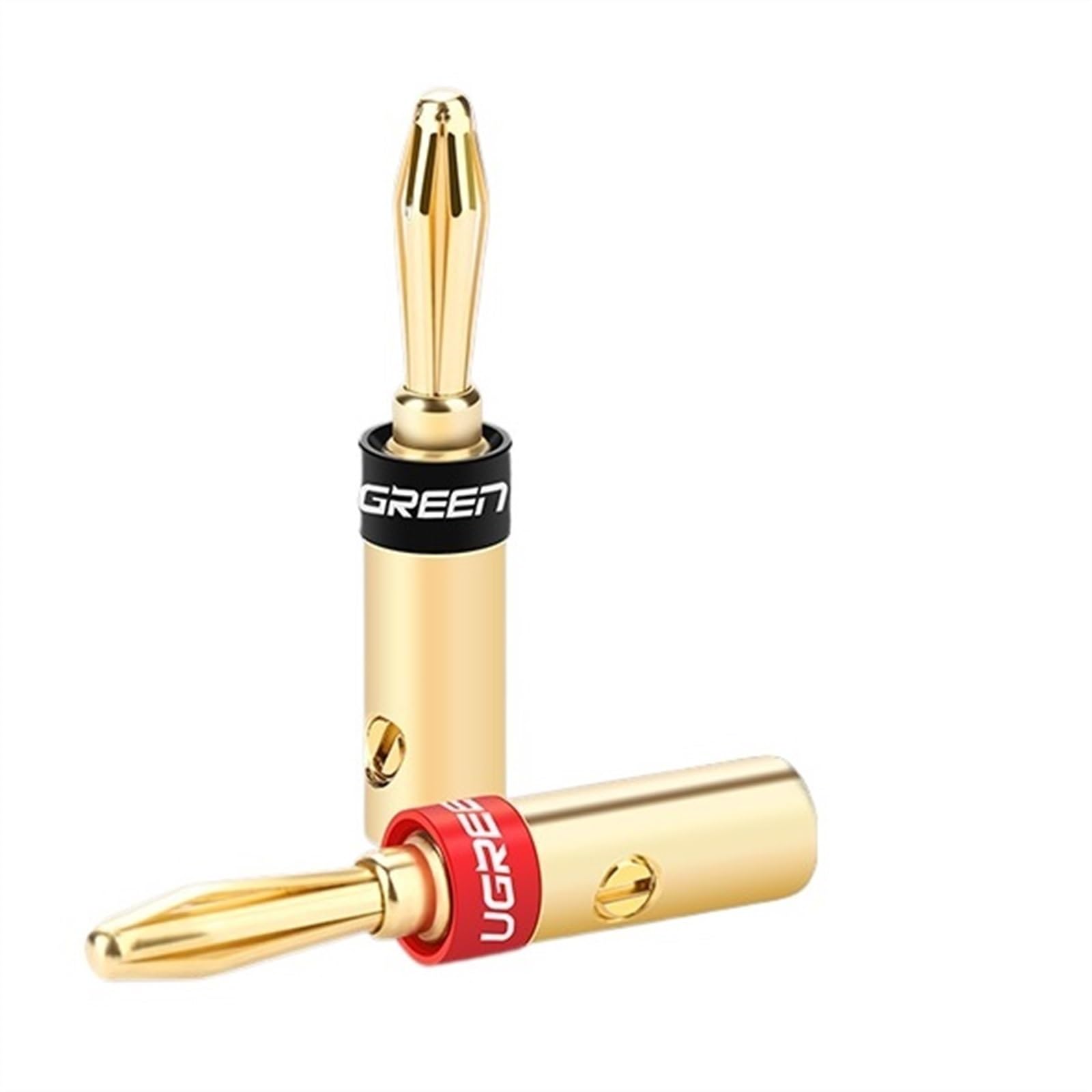 Adapter do wtyczki jack śrubowe złącze bananowe do kabla głośnikowego 4 sztuki do wzmacniacza do kabla audio wideo wtyczka bananowa