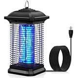 AMUFER Bug Zapper for Outdoor & Indoor, 1/2 Acre Coverage Mosquito Lamp with 18W Bulb & 4400V High-Voltage, 100% Improvement in Mosquito Control Effect, Electric Fly Trap for Patio, Backyard, Home