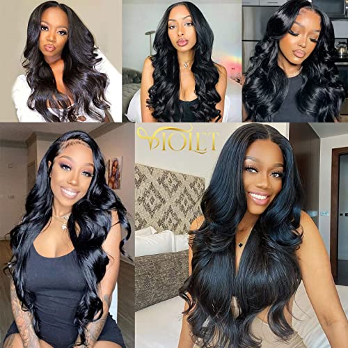 Human Hair 3 Bundles (12 14 16 Inch) Body Wave Bundles Human Hair Brazilian Black Weave Bundles Wet And Wavy Human Hair 100% Unprocessed Remy Extension Natural Color #TOP5