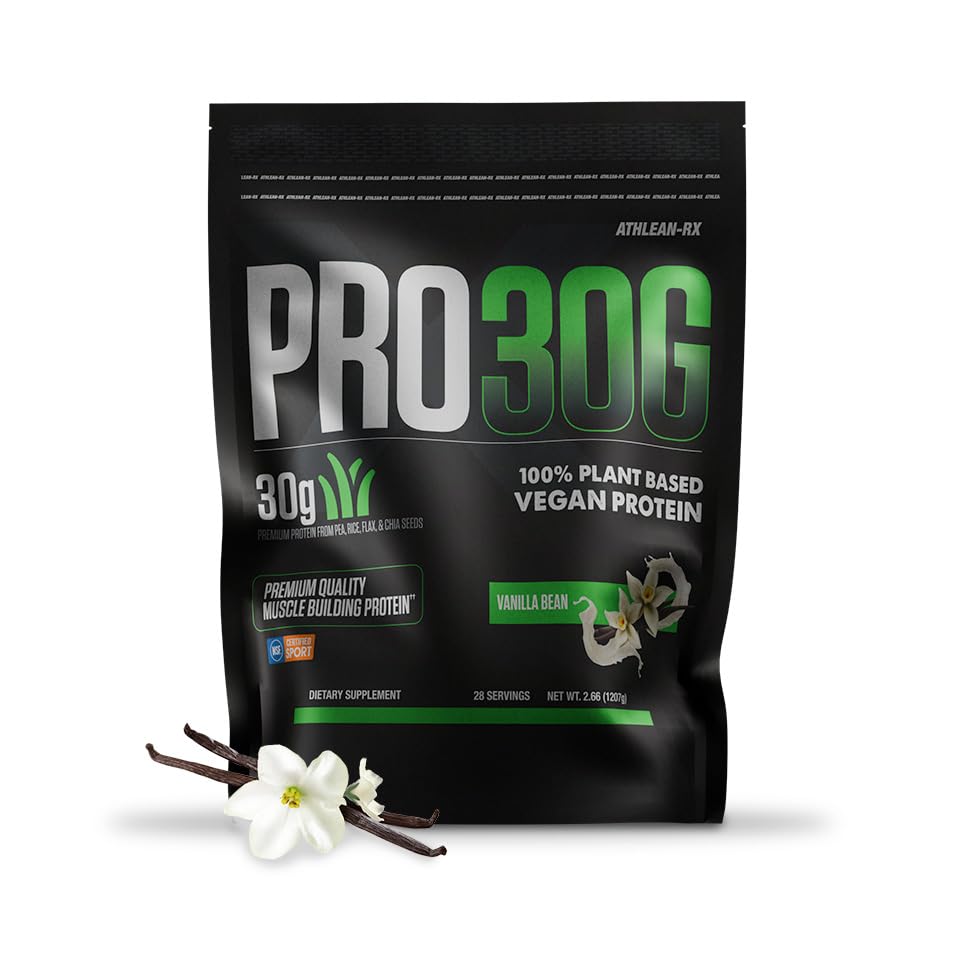 PRO 30G Vegan Protein Powder by ATHLEAN-X, Plant-Based...