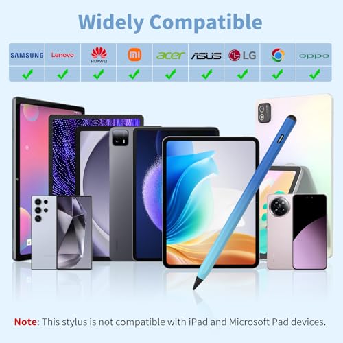 Image of COO Universal Active Stylus Pen for iOS, Android & Samsung Touch Screens | Smart Digital Stylus for Lenovo /Vivo /Mi /HUAWEI Tablets, iPhone /Samsung /Pixel Phones for Drawing, Gradient Blue