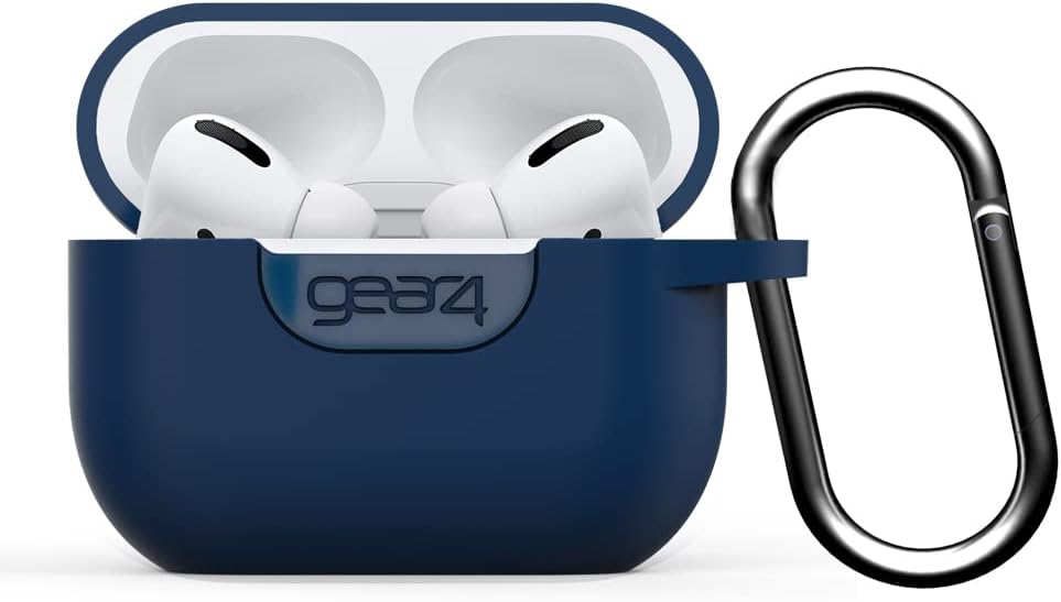 ZAGGGear 4 Apollo Protective Case for Airpods Pro, Slim, Silicone, Wireless Charging, (Indigo Blue)