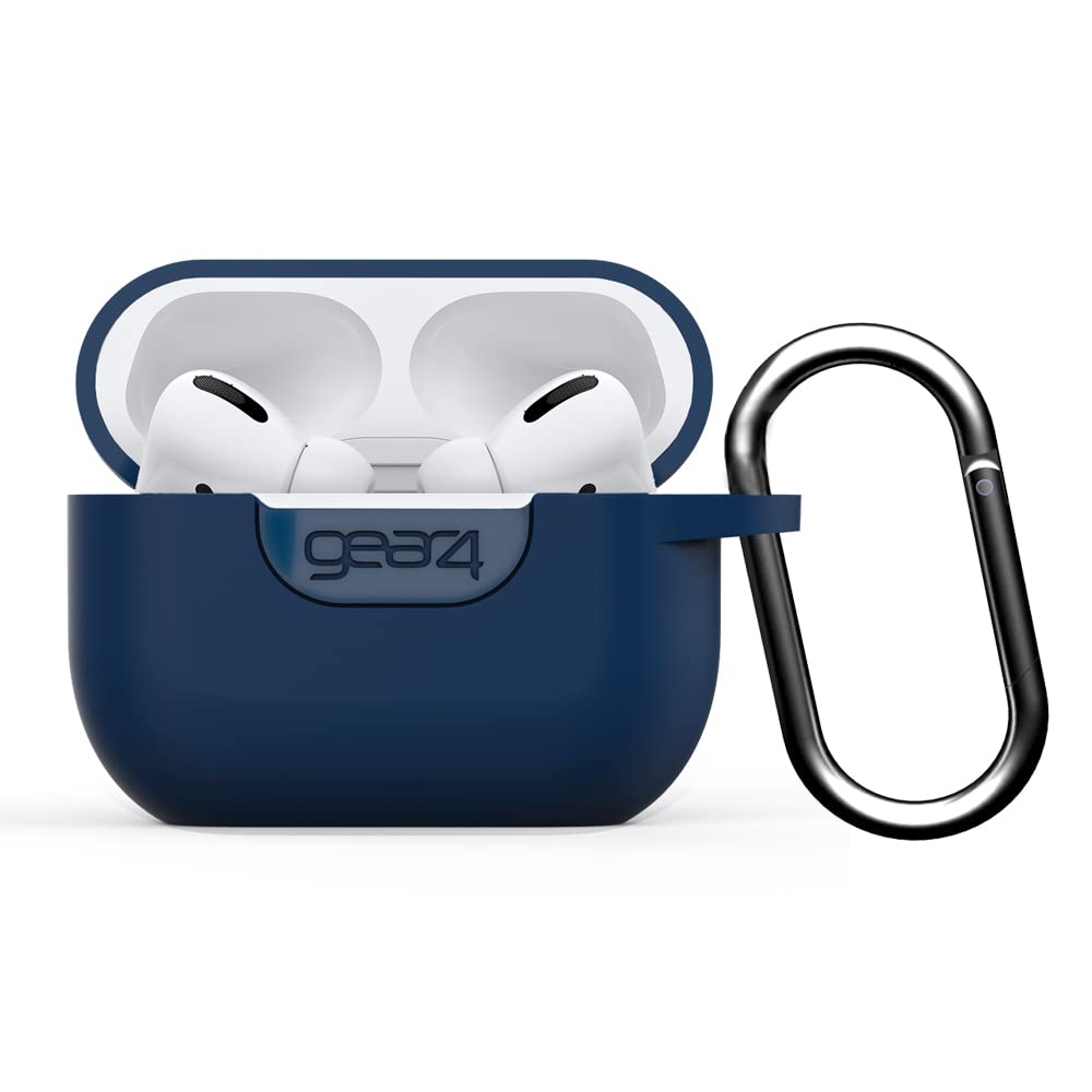 ZAGGGear 4 Apollo Protective Case for Airpods Pro, Slim, Silicone, Wireless Charging, (Indigo Blue)
