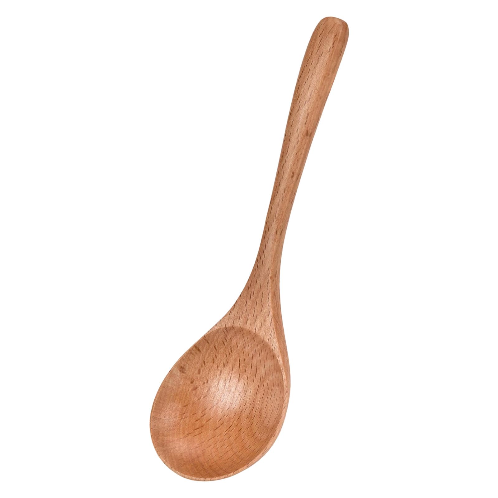 Carotoe A Wooden Soup Spoon Long Handle Kitchenwares Japanese Styles Utensil For Soup Serving Outdoor Dining Tool Long Handle Wooden Spoon For