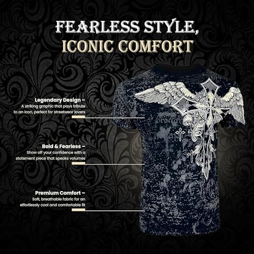 Konflic Graphic tees for Men | MMA Style Crew Neck T-Shirts Half Sleeve Classic | Men's t-Shirts Casual Cotton4