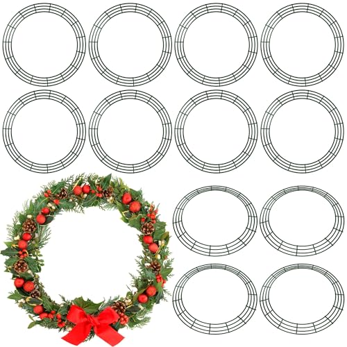 Aodaer 12 Pack 30 Inch Wire Wreath Frames