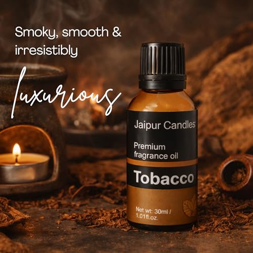 Image of Tobacco Fragrance Oil | 30 ml | Aroma Oil for Home Fragrance | Best for Aromatherapy | Use in Diffusers, Candles, Air Fresheners (30ML, Tobacco)