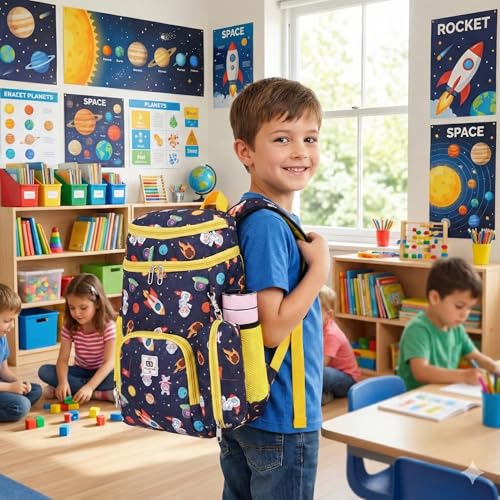 Image of Fancy Universe Space Childers Unisex Waterproof Backpack For School And Shorttrip 25l