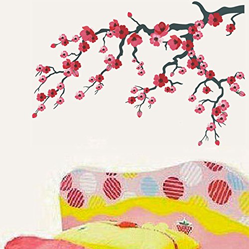 Buy Decals Design 'Peach Blossoms in Pink' Wall Sticker (PVC Vinyl, 50