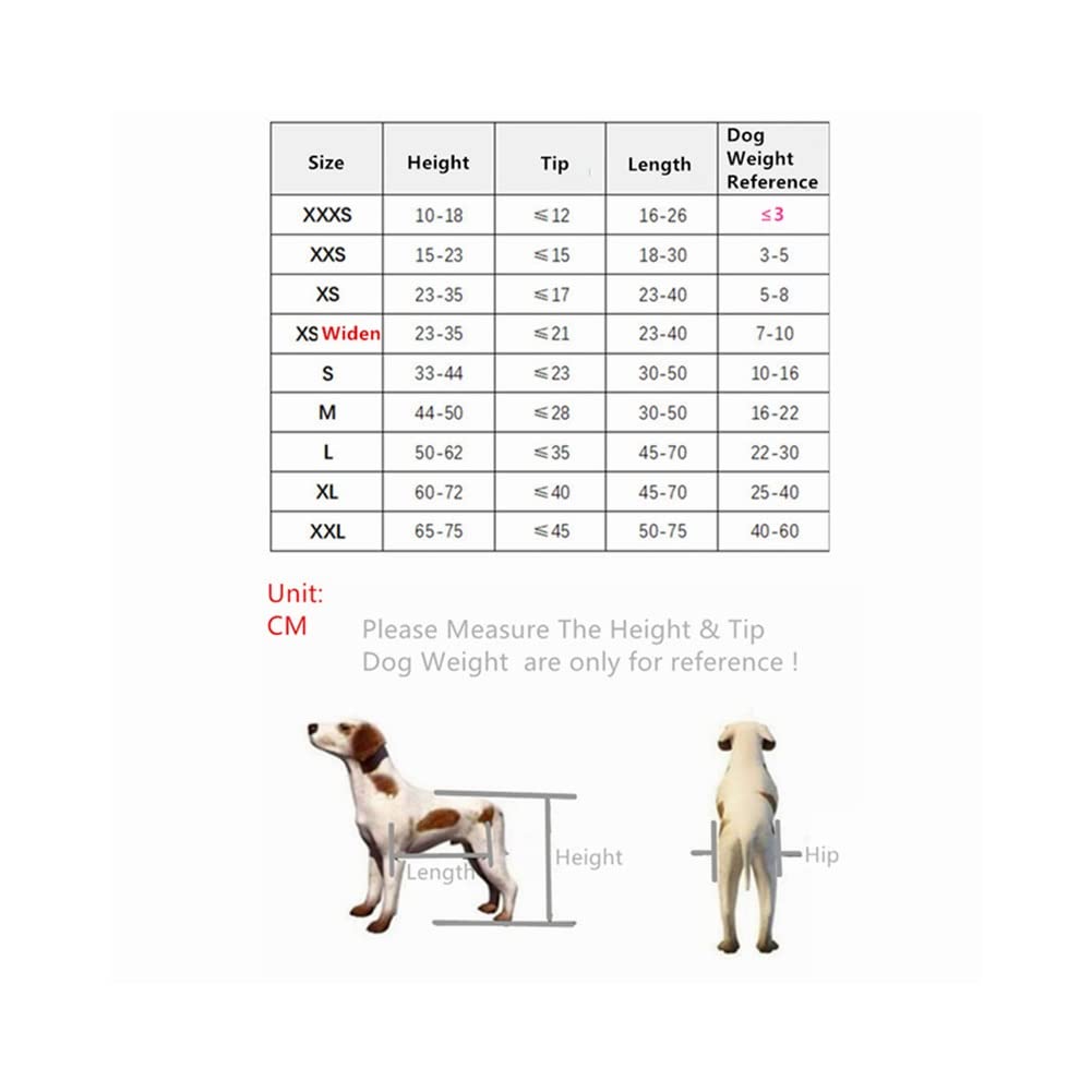 Hunderollstuhl, Verstellbarer Aluminium-Hunderollstuhl für die Rehabilitation der Hinterbeine, Leichter Rollstuhl für behinderte kleine Hunde, Hündchen, Welpen, Katzen (Size : XXXS)