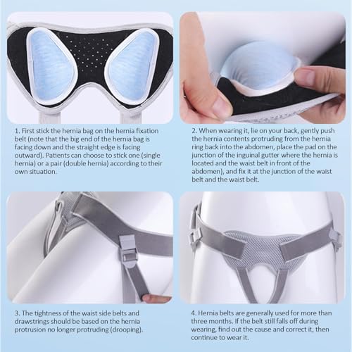 Faja para Hernia para Hombre ajustable, con diseño triangle pressure pack miniatura 7