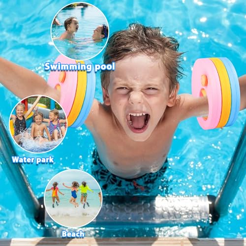 6 Stück Schwimmscheiben Kinder 3-6 Jahre, Schwimmflügel Kinder Schwimmhilfe EVA-Schaum Schwimmscheiben Ohne Aufblasen, Schwimmarmbänder für das Kind zum Schwimmen Lernen für Jungen Mädchen