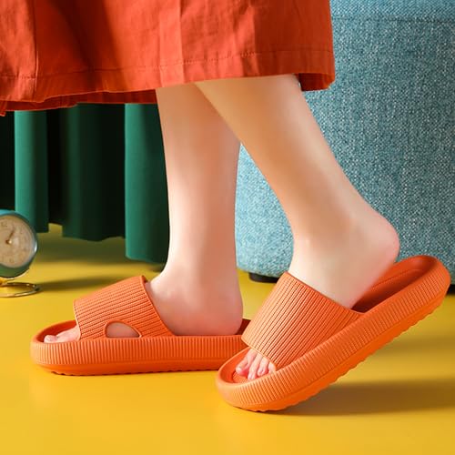 HZDHCLH Women's Slide Sandals - Comfortable House Slippers for Indoor and Outdoor, Non-Slip Platform Slippers for Men and Women3