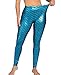 Seawhisper Meerjungfrauen Kostüm Damen Blaue Leggings Mermaid Glänzende Leggins Damen Karnevalskostüm Fasching Kostüme 48