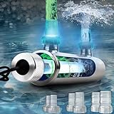 UV Pond Water Clarifier for 20-300 Gallon, UV Sterilizer for Swimming Pool, Spa, Large Fish Tank, Cold Plunge, 12MM/16MM/20MM/Pipe Diameter Available Ultraviolet Clarifier for Green Water