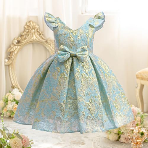 Princess Dress for Girls, Floral Tulle Flower Girl Dress, Birthday Wedding Party Outfit, Fancy Pageant Gown Dresses3