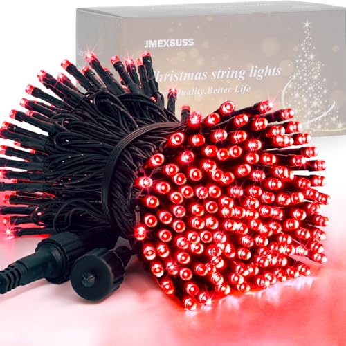 JMEXSUSS 200 LED Red String Lights Halloween 66ft Red Christmas Lights